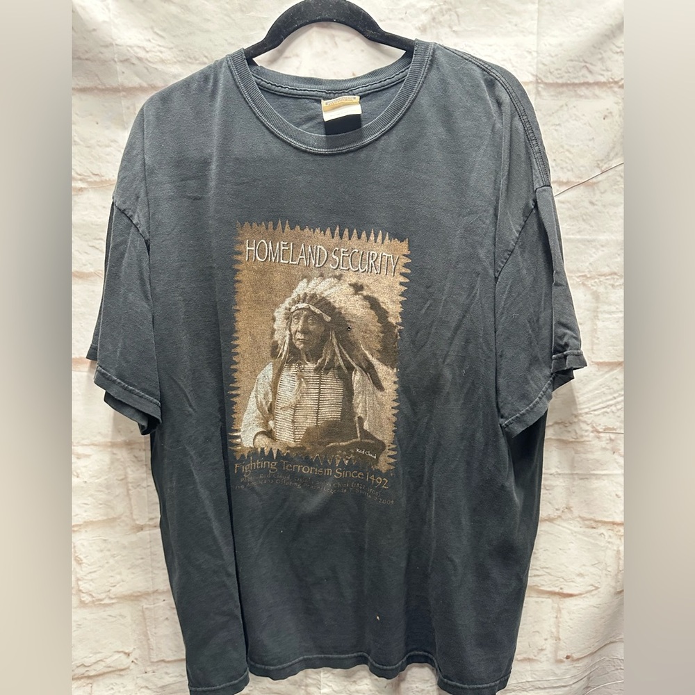 Hanes Vtg. Homeland security‎ tshirt size 2XL